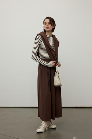 Comfortable Fit Skirt Brown