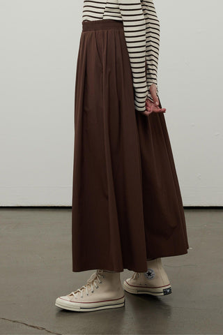 Comfortable Fit Skirt Brown