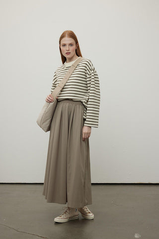 Comfortable Fit Skirt Khaki