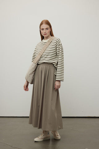 Comfortable Fit Skirt Khaki