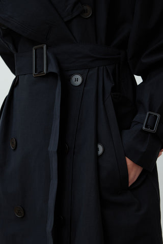 Copenhagen Oversize Trench Coat Black