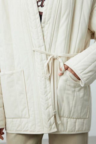 Quilted Comfort Kimono Vanilla