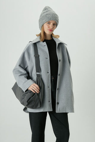 Pocket Detailed Cachet Coat Grey