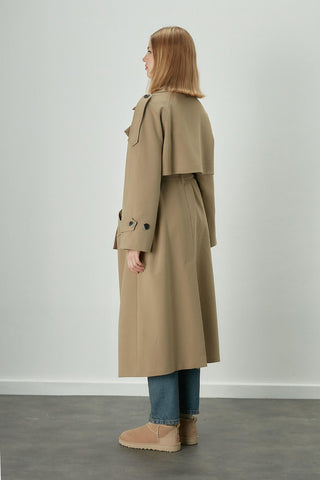 Premium Oversize Trench Coat Beige