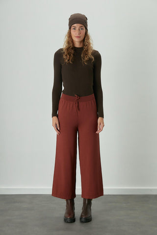 Thin Knitted Trousers Copper