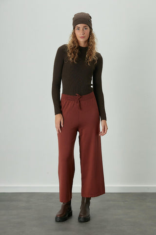 Thin Knitted Trousers Copper