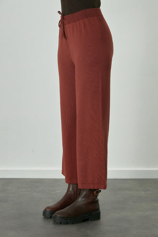 Thin Knitted Trousers Copper