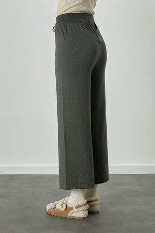 Thin Knitted Trousers Emerald