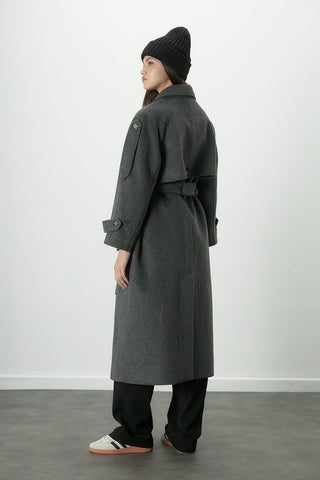 Premium Cachet Trench Coat Anthracite