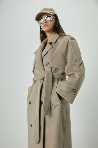 Premium Cachet Trench Coat Mink