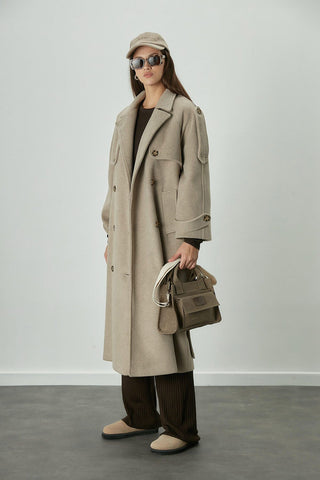 Premium Cachet Trench Coat Mink