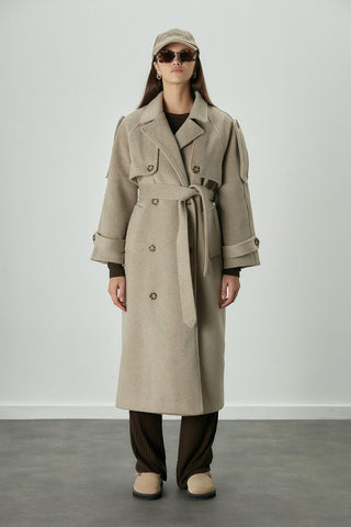 Premium Cachet Trench Coat Mink