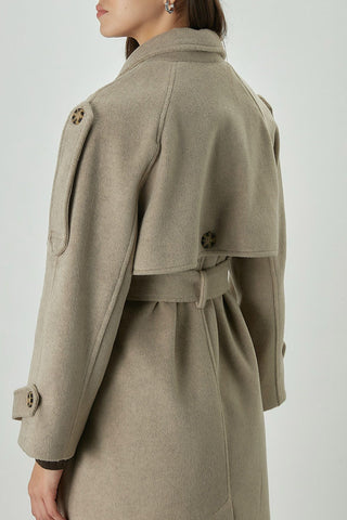 Premium Cachet Trench Coat Mink