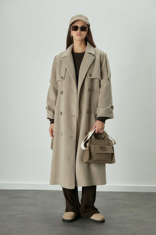 Premium Cachet Trench Coat Mink