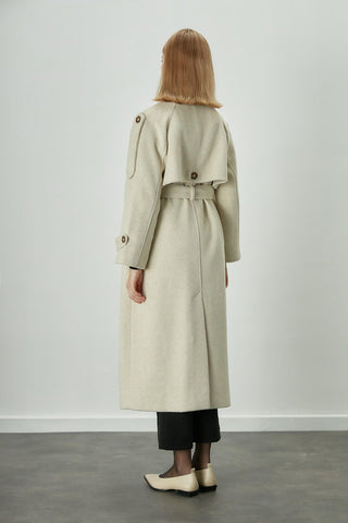 Premium Cachet Trench Coat Beige