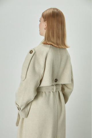 Premium Cachet Trench Coat Beige