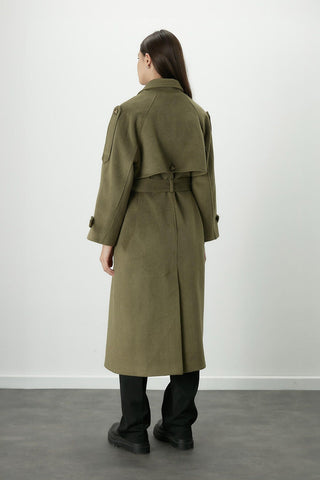 Premium Cachet Trench Coat Khaki