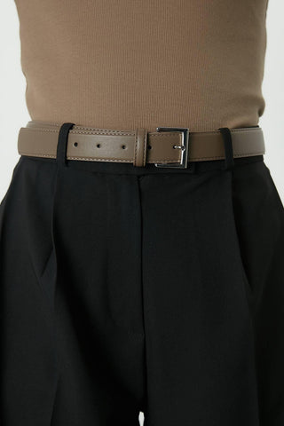 Square Buckle Belt Mink