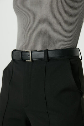 Square Buckle Belt Black