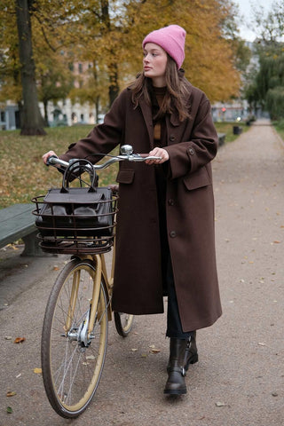 Nora Cachet Coat Dark Brown