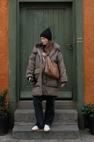 Hooded Anorak Jacket Mink