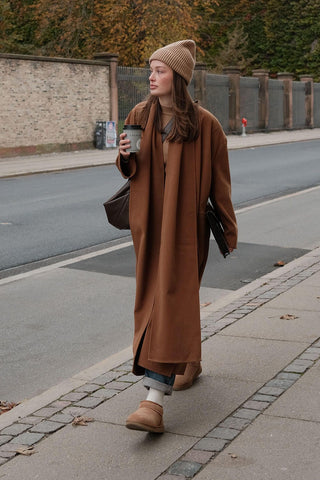 Elite Scarf Cachet Coat Camel