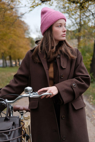 Nora Cachet Coat Dark Brown