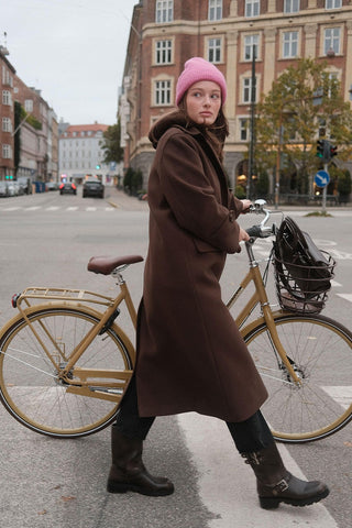 Nora Cachet Coat Dark Brown