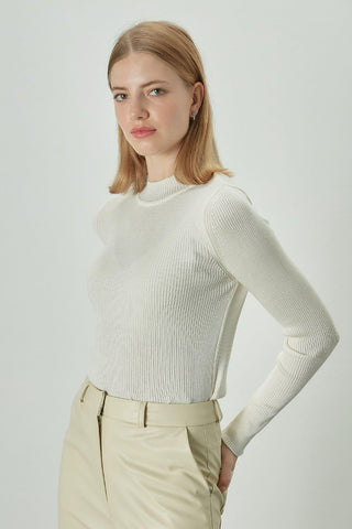 Basic Knitwear Bodysuit White