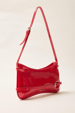 Diana Patent Leather Baguette Bag Red