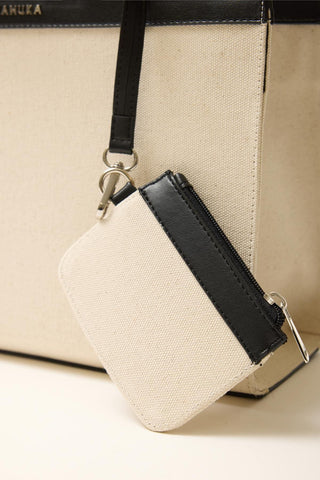 Wide Canvas City Bag Natural