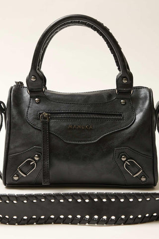 Marcie Leather Bag Black