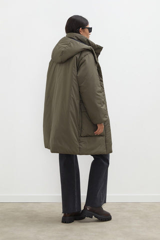 Hooded Anorak Jacket Khaki