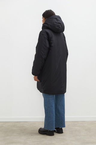 Hooded Anorak Jacket Black