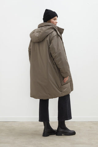 Hooded Anorak Jacket Mink