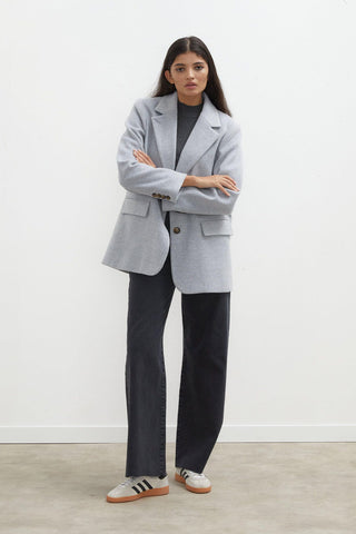 Nora Cachet Blazer Jacket Grey