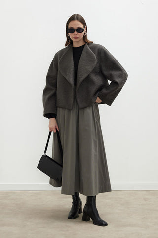 Jacqueline Short Cachet Coat Anthracite