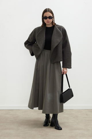 Jacqueline Short Cachet Coat Anthracite