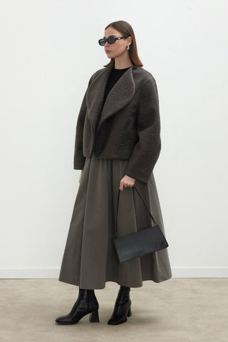 Jacqueline Short Cachet Coat Anthracite