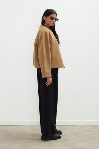 Jacqueline Short Cachet Coat Camel