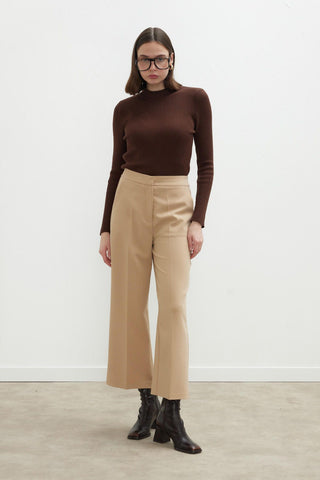 Sandy Ütü İzli̇ Culotte Pantolon Camel