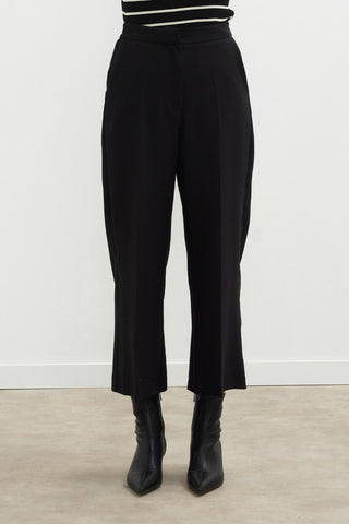 Sandy Straight Fit Culotte Trousers Black