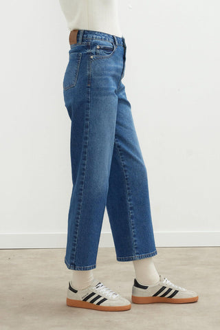 Straight Leg Jeans Blue