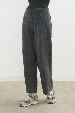 Cozy Knit Trousers Anthracite