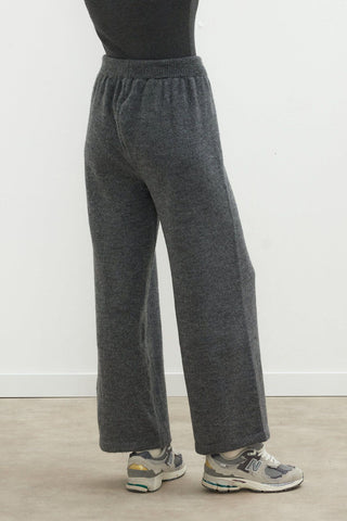 Cozy Knit Trousers Anthracite