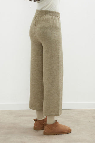 Cozy Knit Trousers Mink