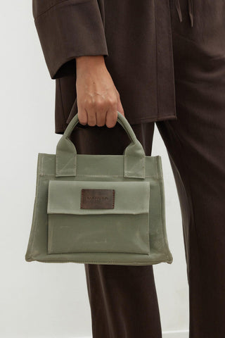 Faded Effect Mini Bag Green