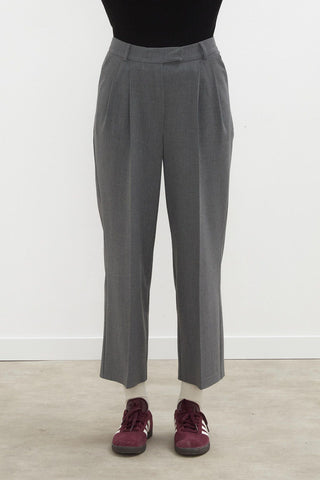 Premium Pleated Trousers Grey