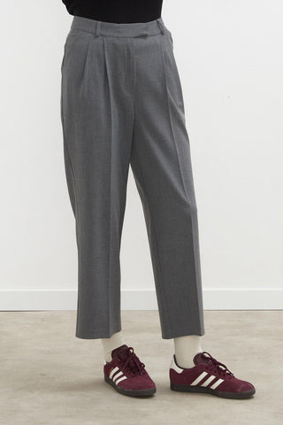 Premium Pleated Trousers Grey