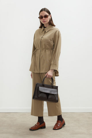 Premium Pleated Trousers Camel